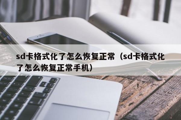 sd卡格式化了怎么恢复正常（sd卡格式化了怎么恢复正常手机）