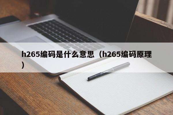 h265编码是什么意思（h265编码原理）