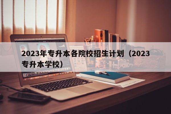 2023年专升本各院校招生计划（2023专升本学校）